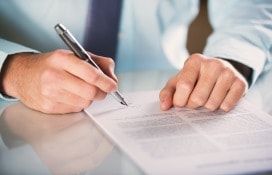 Оформление договора на дому'